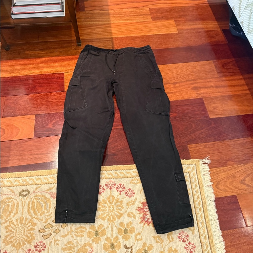 Maharishi Black Cargo Tapered Jogger Pants